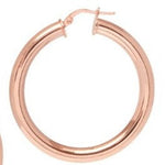 Thick Rose Gold Luxury Hoop Earrings