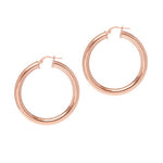 Chunky Bold Rose Gold Hoop Earrings